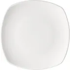 image of Libbey 671192012000000 Square 7½" Porcelain Plate, Oven Microwave Safe, Dishwasher Safe - 1/Case