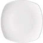 image of Libbey 671192712000000 Square China Plate 9 5/8" Coupe Porcelain Oven Microwave Freezer Safe - Case