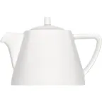 image of Libbey 671433513000000 Porcelain Coffee Teapot 11.8 oz 6" Dia x 4" H Lid Oven Safe Dishwasher Safe