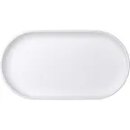 image of Libbey 676263212000000 Oval China Platter 12" x 6" Porcelain Freezer Dishwasher Safe - 1/Case