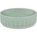image of Libbey 6765715B1000000 - 6" Porcelain China Bowl, 20.3 Oz, Microwave & Freezer Safe, Sea Edge