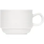 image of Libbey 680512212000000 China Cups, 7.4 oz (3") Stackable Porcelain Mug, Microwave Safe - Case