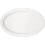 image of Libbey 690203612000000 Oval China Platter, 14" x 9" Porcelain, Microwave Safe - 1/Case