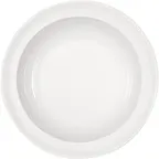image of Libbey 690316812000000 Round Porcelain Salad Bowl, 15 oz (7" Dia x 2-1/3" H), Microwave Safe - Case