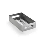 image of American Metalcraft SSH1 Stainless Steel Crate 5-3/8" W x 9-1/4" D x 2-1/4" H