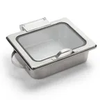 image of American Metalcraft SYNSREC16 6-1/2 Qt Chafing Dish, 13.25"W x 15.5"D x 4.75"H Steel Hinged Lid
