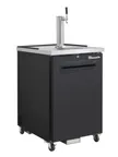 image of Blue Air BLKC23-1B-HC Keg Cooler, 24" Wide, 1/2 Barrel Capacity, Black Powder‑Coated Steel Exterior, R290