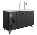 image of Blue Air BLKC69-3B-HC Keg Cooler 69" Wide 1-2 Half-Barrel Capacity