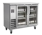 image of Blue Air BLNBB-48SG-HC Cooler 49" W x 22-26" D Glass Doors with Locks 4 Shelves R290 Refrigerant