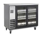 image of Blue Air BLNBB-48SG-SL-HC Back Bar Cooler, 49" Wide, Glass Sliding Doors, 1/3 HP R290, LED Light