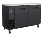 image of Blue Air BLNBB-60B-HC Back Bar Cooler, 61"1/8" Wide x 22-26" Depth, R290