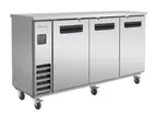 image of Blue Air BLNBB-72S-HC Cooler, 73" Wide, 3‑Door Steel, R290, 1/3 HP, Shelves