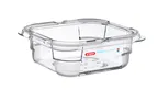 image of Carlisle 09796 - Araven GN 1/6 Plastic Food Pan, 2.5" Deep, Clear Polycarbonate, Integrated Label