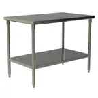 image of Choice Equipment TB330-3684 Stainless Steel Top 73" - 84" Work Table