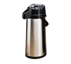 image of Curtis TLXA2201S000 Airpot, 2.2 L (74 oz) Stainless Steel Body, Lever Handle, Top & Pump, Lid