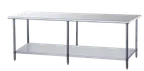 image of Dukers Appliance Co DCSTW-3072 Stainless Steel Top 63" - 72" Work Table