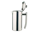 image of Frieling 0114 Coffee Server, 18 oz 8" Height, 18/10 Stainless Steel, Platinum Finish, Hinged Lid