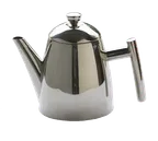 image of Frieling 0121 Primo Teapot, 22 Fl Oz (4‑3/10" Dia × 5‑1/2" H), 18/10 Steel Mirror, Guard, Infuser