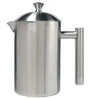 image of Frieling 0184 French Press, 26 oz 8" Height, Double‑Walled Insulated Stainless Steel Brushed Finish