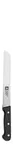 image of Amefa 025600RSPC191 Bread Knife, 8.5" Tang, ABS Handle, MOV Stainless Steel Blade, 3 Rivets, NSF
