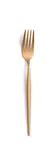 image of Amefa 1114AEB000340 Dessert Fork – 7.2" Finish PVD Copper, 18/0 Stainless Steel, 0.06 lb - 1 Dozen