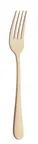 image of Amefa 1410AUB000320 Dinner Fork, 8-1/8" Satin, 18/10 Stainless Steel, Austin PVD Gold - 1 Dozen