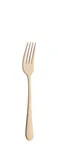 image of Amefa 1410AUB000340 Dessert Fork, 7"-3/16 Gold PVD Finish, 18/10 Stainless Steel, 0.06 lb - 1 Dozen