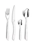 image of Amefa 2274PVBX00320 Fork – 8‑1/3" 18/0 Stainless Steel, Wood‑Grain ABS, Dishwasher Safe - 1/Case