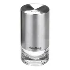 image of Frieling 4001 Sylva Salt Pepper Shaker, 3‑3/10" H x 1‑3/4" Dia., Screw Top, 18/10 Steel, Plastic Jar