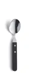 image of Amefa 700000B000345 Dessert Spoon – 7‑11/16" 18/0 Stainless Steel, Black POM Handle - 1 Dozen
