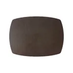 image of Davanti Frieling Mattola Placemats 80302 - Rectangle 14" x 18" Vinyl Dark Brown Anti‑Slip - 1/Each