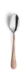 image of Amefa 8051LEB000345 Dessert Spoon - 7¼" Half PVD Copper Finish, 18/10 Stainless Steel - 1 Dozen
