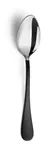 image of Amefa 8051LTB000325 Tablespoon Spoon - 8-1/8" Half PVD Black Finish, 18/10 Stainless Steel - 1 Dozen
