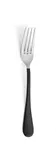 image of Amefa 8051LTB000340 Dessert Fork, 7¼" Half PVD Black Finish, 18/10 Stainless Steel - 1 Dozen