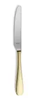 image of Amefa 8051LUB000305 Dinner Knife - 9¼" Knife, PVD Gold Finish, 13/0 Stainless Steel Handle - 1 Dozen