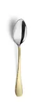 image of Amefa 8051LUB000345 Dessert Spoon – 7¼" Half PVD Gold Finish, 18/10 Stainless Steel 0.76 oz - 1 Dozen