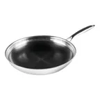 image of Black Cube BC132 Fry Pan – 12.5" Diameter, Stainless, Oven Safe 500°F, Non‑Stick Coating, Handle