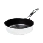 image of Black Cube BC724 Saute Pan, 9½" Diameter with Lid, 3‑Ply, Induction, Oven Safe to 500°F, PFOA‑Free, NSF