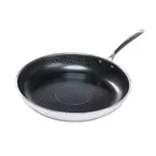 image of Black Cube BCC2128 CeramicQR Fry Pan, 11" Dia, 19.68" W x 11.02" D, Stainless Steel Coated, No Cover