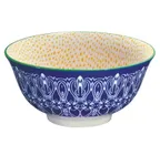 image of Cilio C107708-6 Fishes Porcelain Bowl, 6" Diameter, 17 Oz Capacity, Round Shape, Porcelain Material - Case