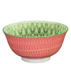 image of Cilio C107777-6 - 6" Pink Porcelain Round Bowl, Glossy Finish, 17 Oz (0.5 Qt), 6" Diameter - 1/Case