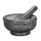 image of Cilio C420142 - Giant Mortar & Pestle, 7" Dia. x 5" H Mortar, 6.5" Pestle, Marble, 10-14" Length