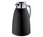 image of Cilio C543865 Beverage Server Venezia, 34 Fl Oz (1 L) Black Body, Liner, Button Cap, Plastic