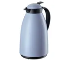 image of Cilio C544374 Beverage Server Imola, 34 fl oz/1 L Blue Plastic, Liner, Screw‑On Cap Push‑Button