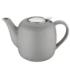 image of Kuechenprofi K1046001900 London Teapot, 50 Fl Oz Gray Ceramic, 5.5"W x 9.5"D x 5.5"H, Dishwasher Safe