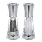 image of Kuechenprofi K3044153800 Salt & Pepper Mill Set, 2" Dia x 5" H, Acrylic Body, Ceramic Grinder