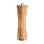 image of Zassenhaus M022230 Frankfurt Salt Mill, 2.5" W x 2.5" D x 7" H, 2.3" Diameter, Olive Wood