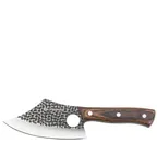 image of Zassenhaus M070859 Farmer Chef’s Knife – 9.8" Pakka Wood Handle, Finish, Leather Sheath with Loop