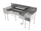 image of Perlick PCE68-A-4 Sink Combo Underbar Ice Bin/Cocktail Station