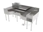 image of Perlick PCE68-B-4 Sink Combo Underbar Ice Bin/Cocktail Station